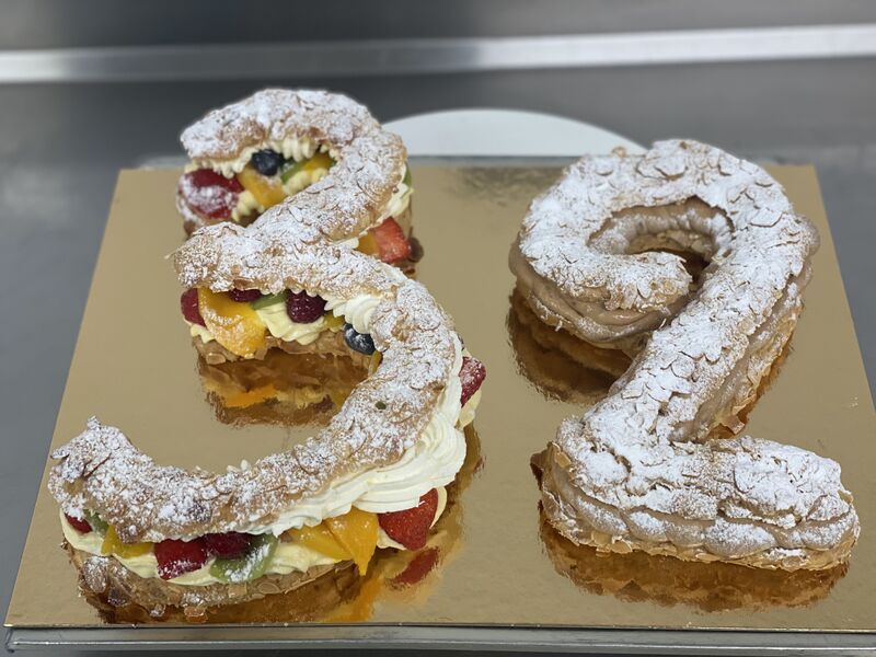  pâte à choux + chiffre