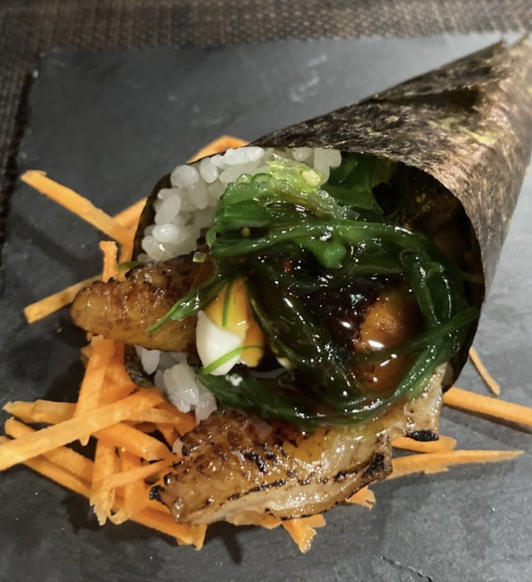 Temaki de unagi ( anguila) 
