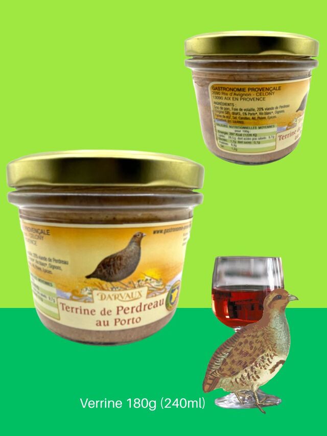 TERRINE de PERDREAU au Porto - 180g - 240ml