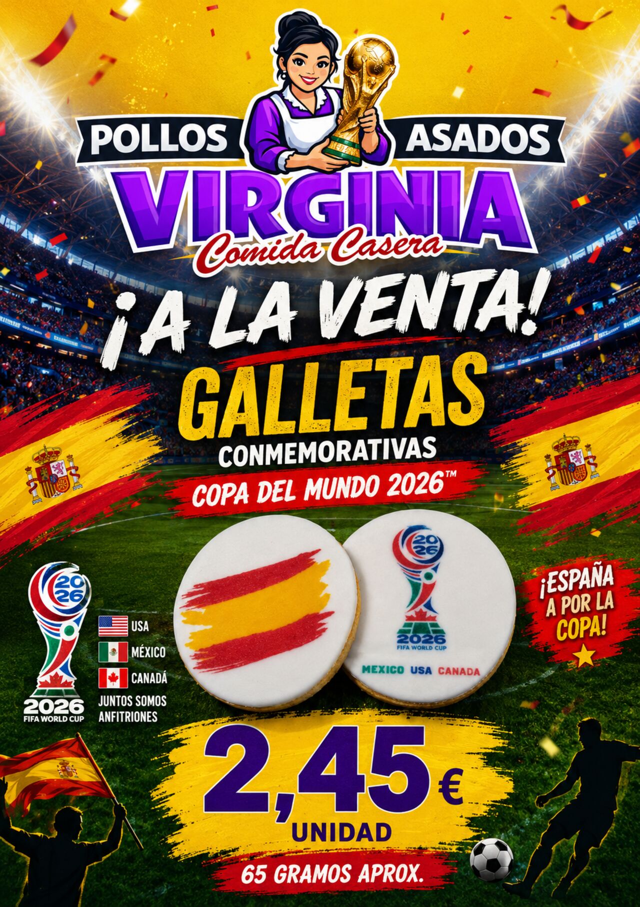 Galletas del Mundial de Futbol 2026 🍪⚽