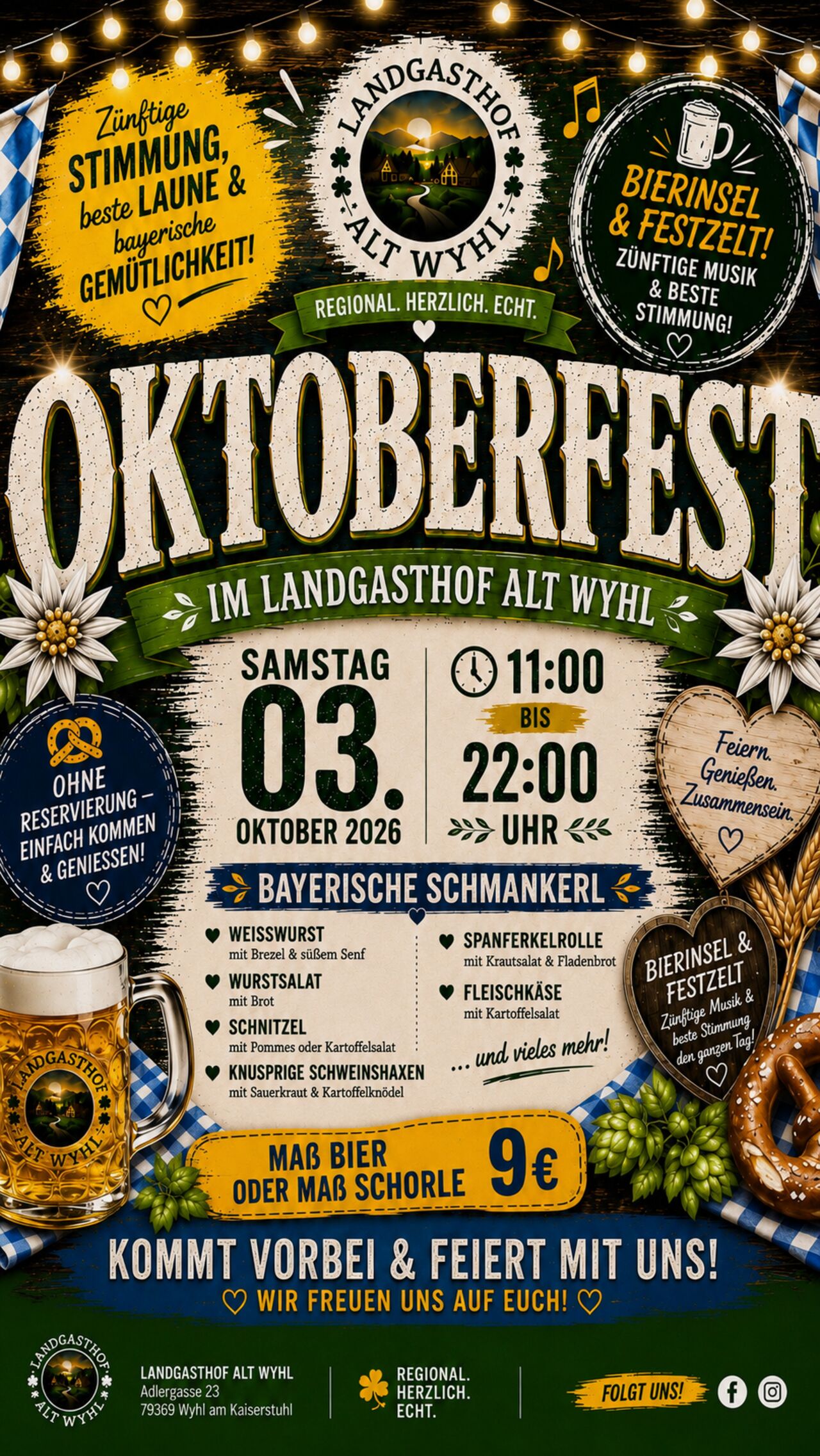 🍻 Oktoberfest im Landgasthof Alt Wyhl