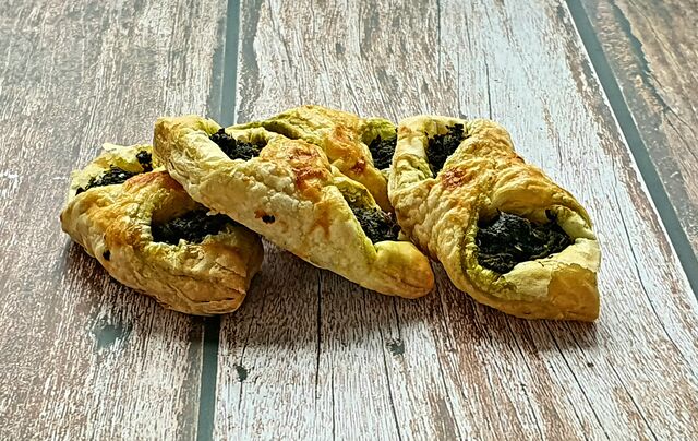 Koperta ze szpinakiem