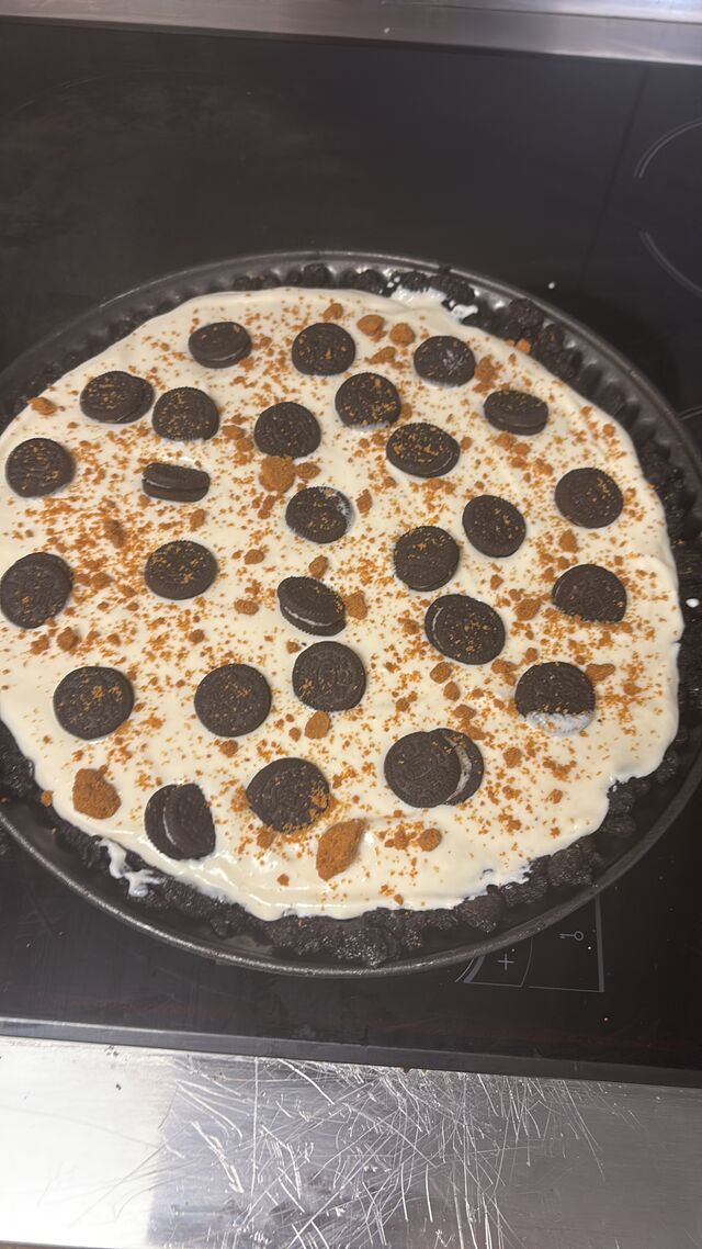 Tarta de mousse de limon