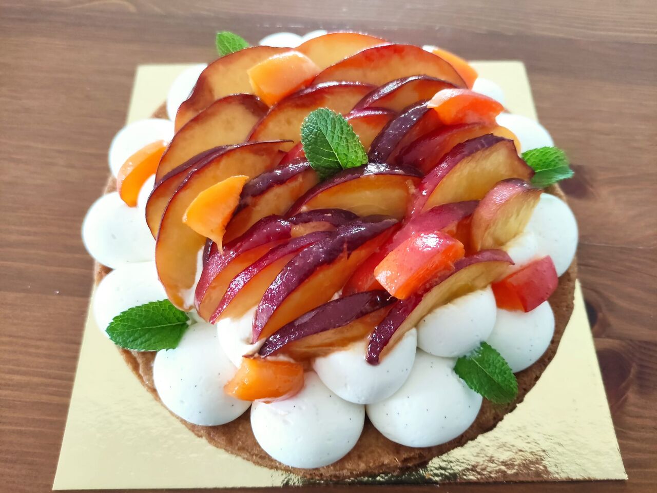 Tarte aux pêches