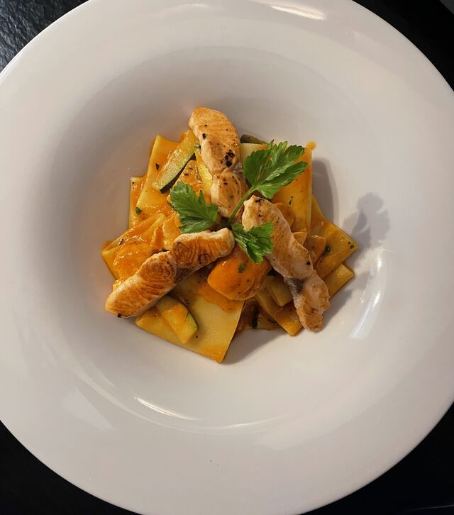 Paccheri Lachs und Zucchini 🤤