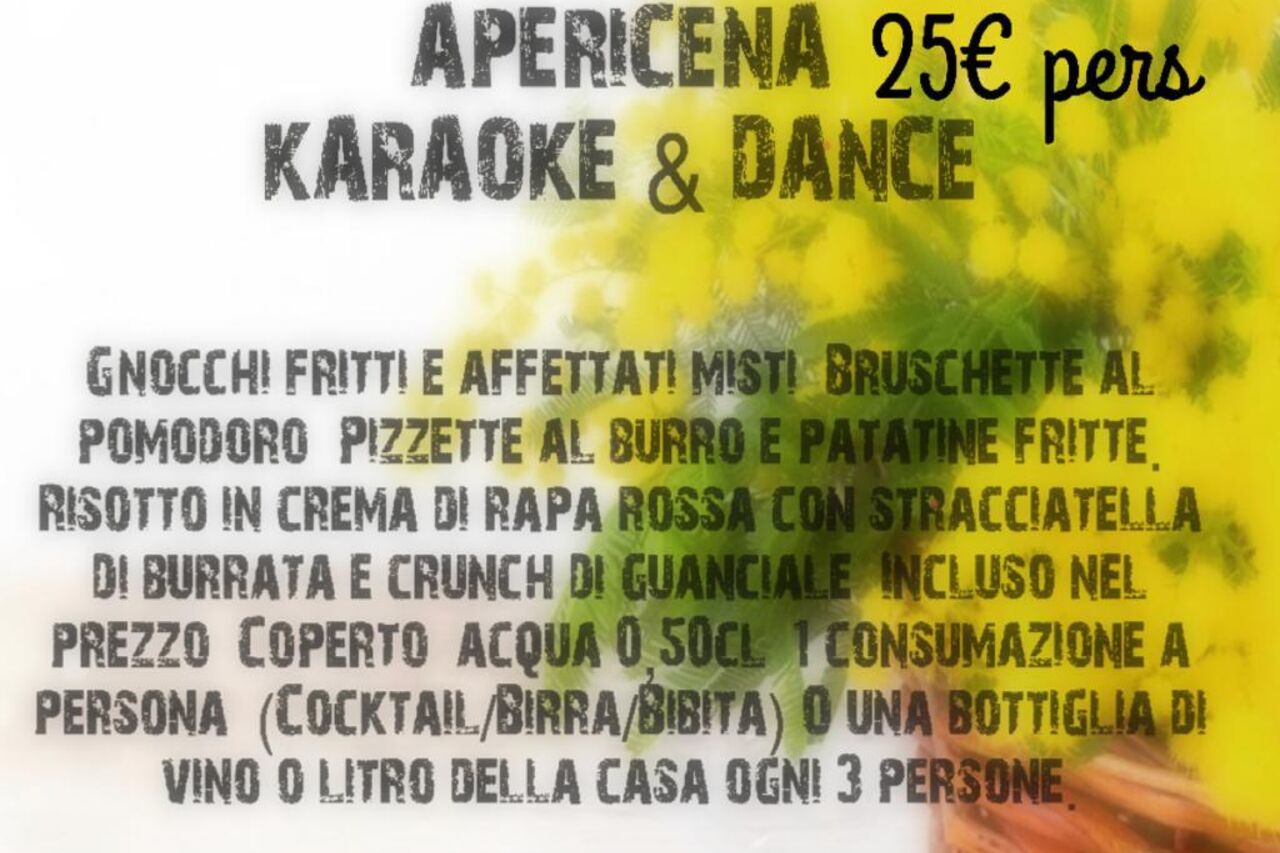 apericena festa della donna