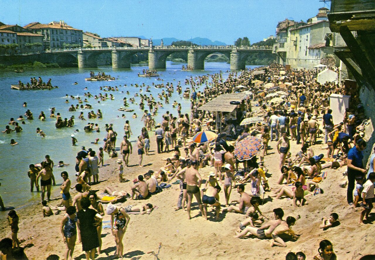 Playa en el rio Ebro