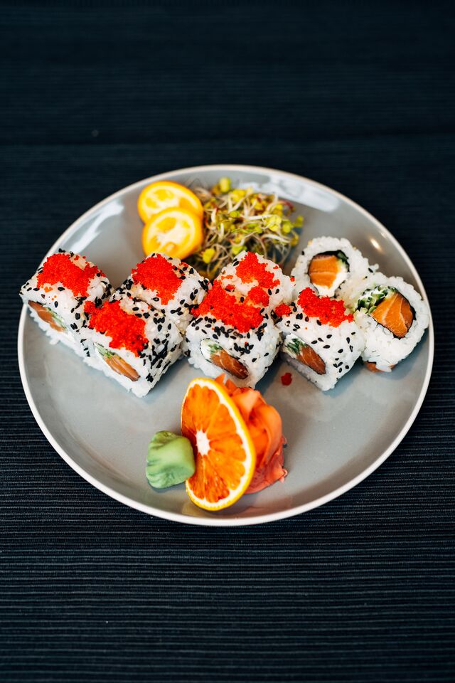 California z łososiem