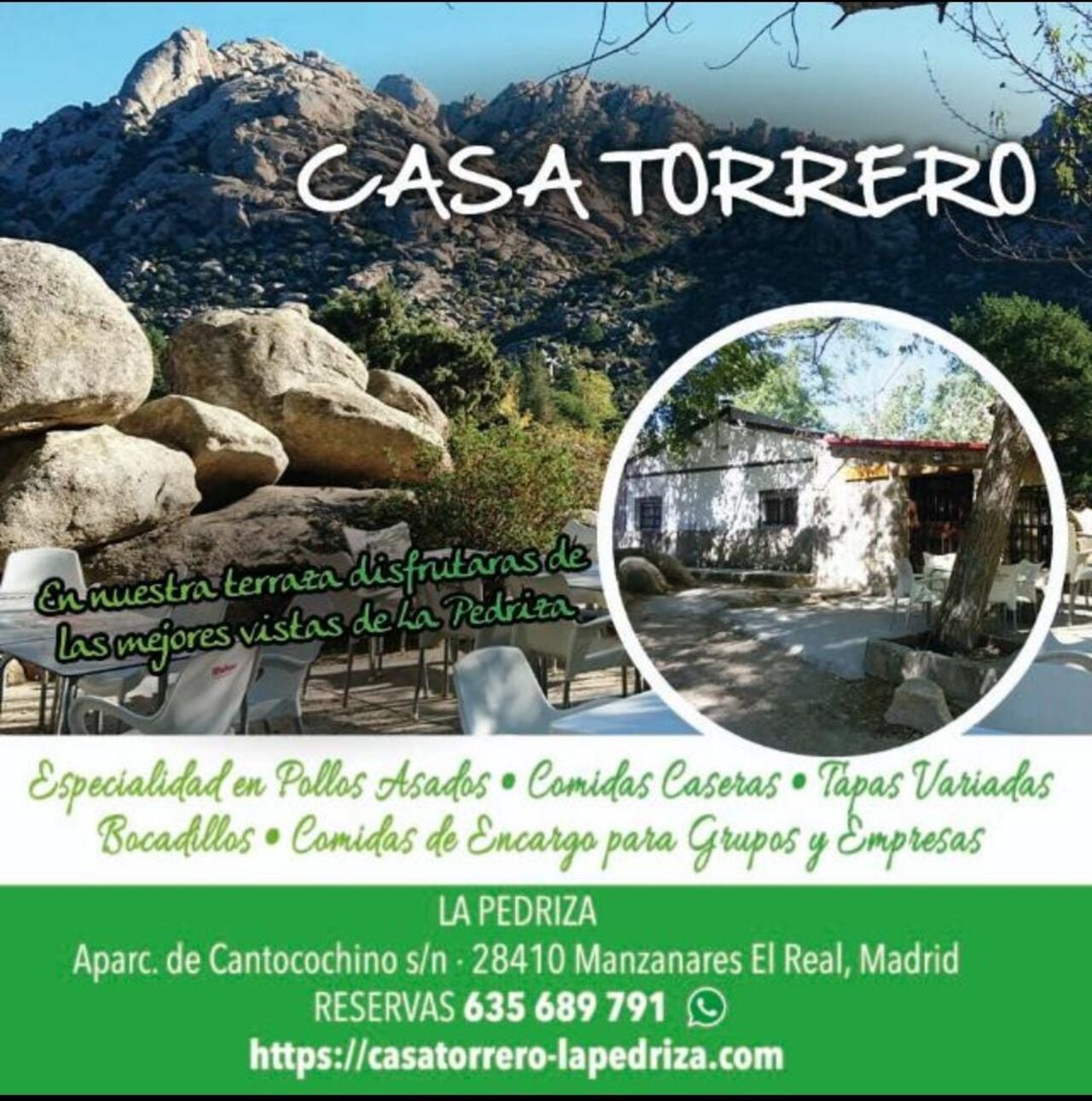 De Casa Torrero la Pedriza Canto Cochino