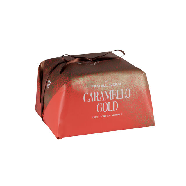 PANETTONE CON CUBI DI CARAMELLO