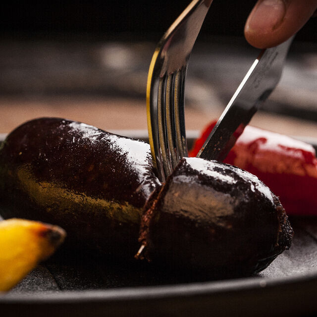 Morcilla de cebolla a la parrilla