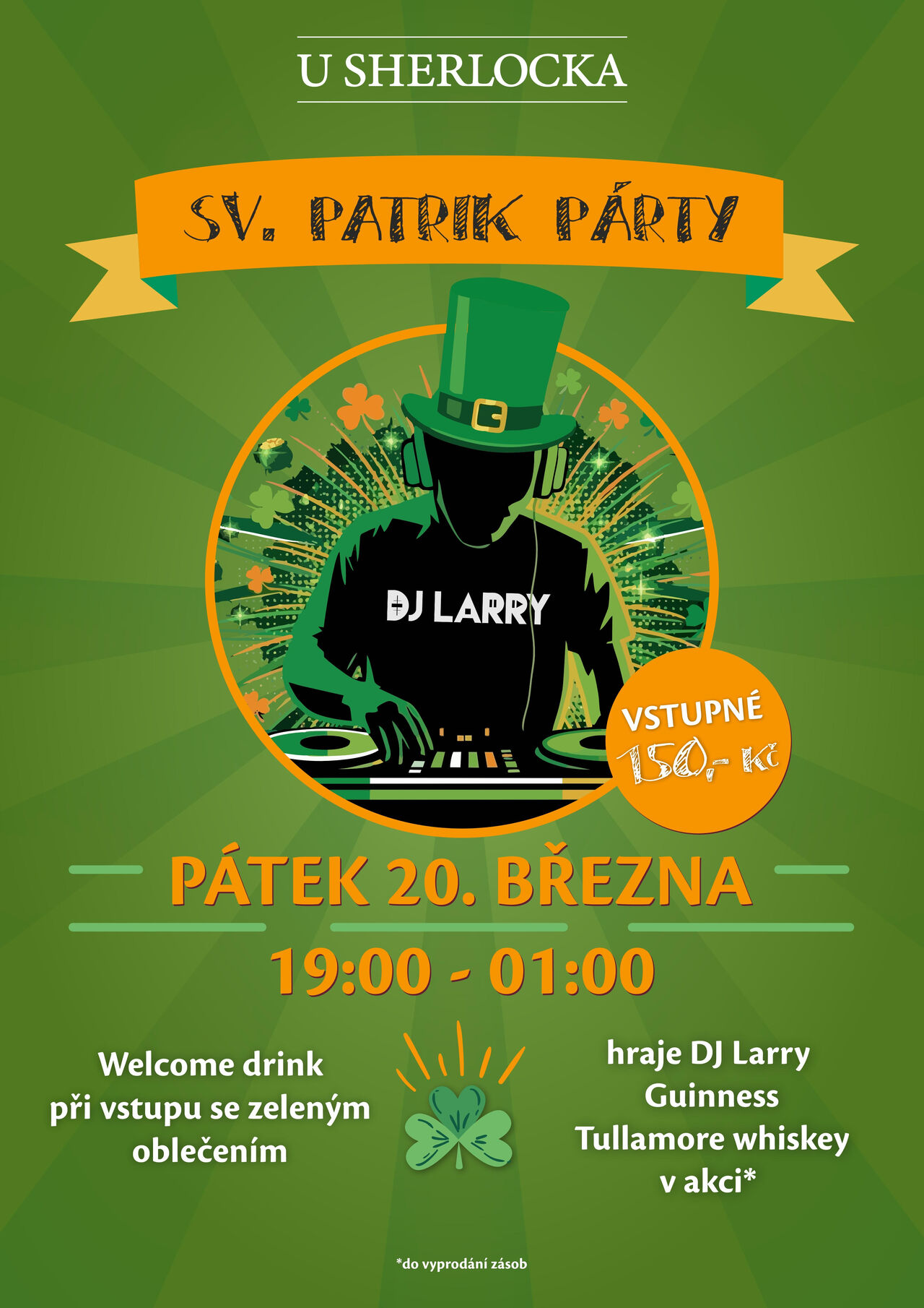 pátek 20.3 Sv. Patrik party