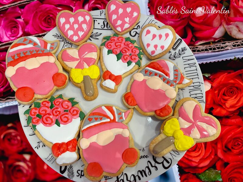 Sablés sur le thème de la Saint Valentin ! 