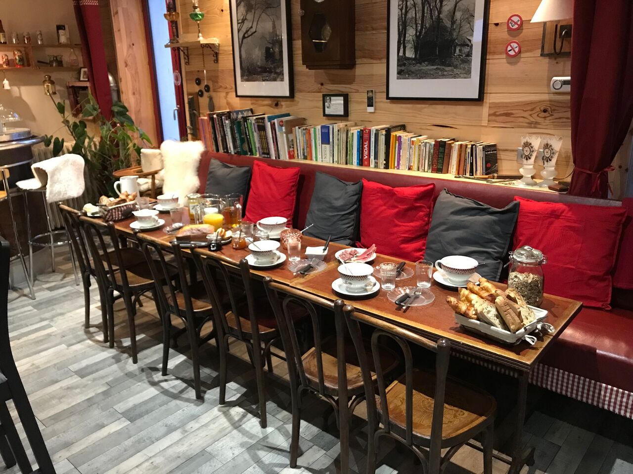 Petits déjeunés sucrés salés.
