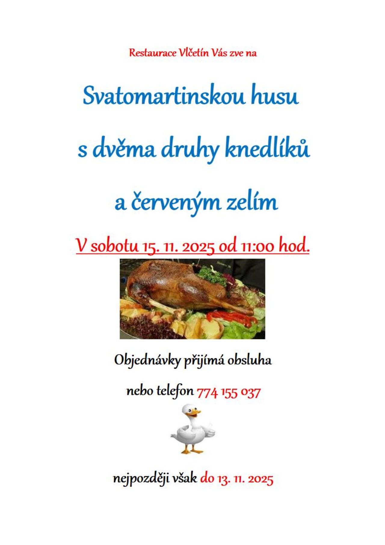 Svatomartinská husa 2025