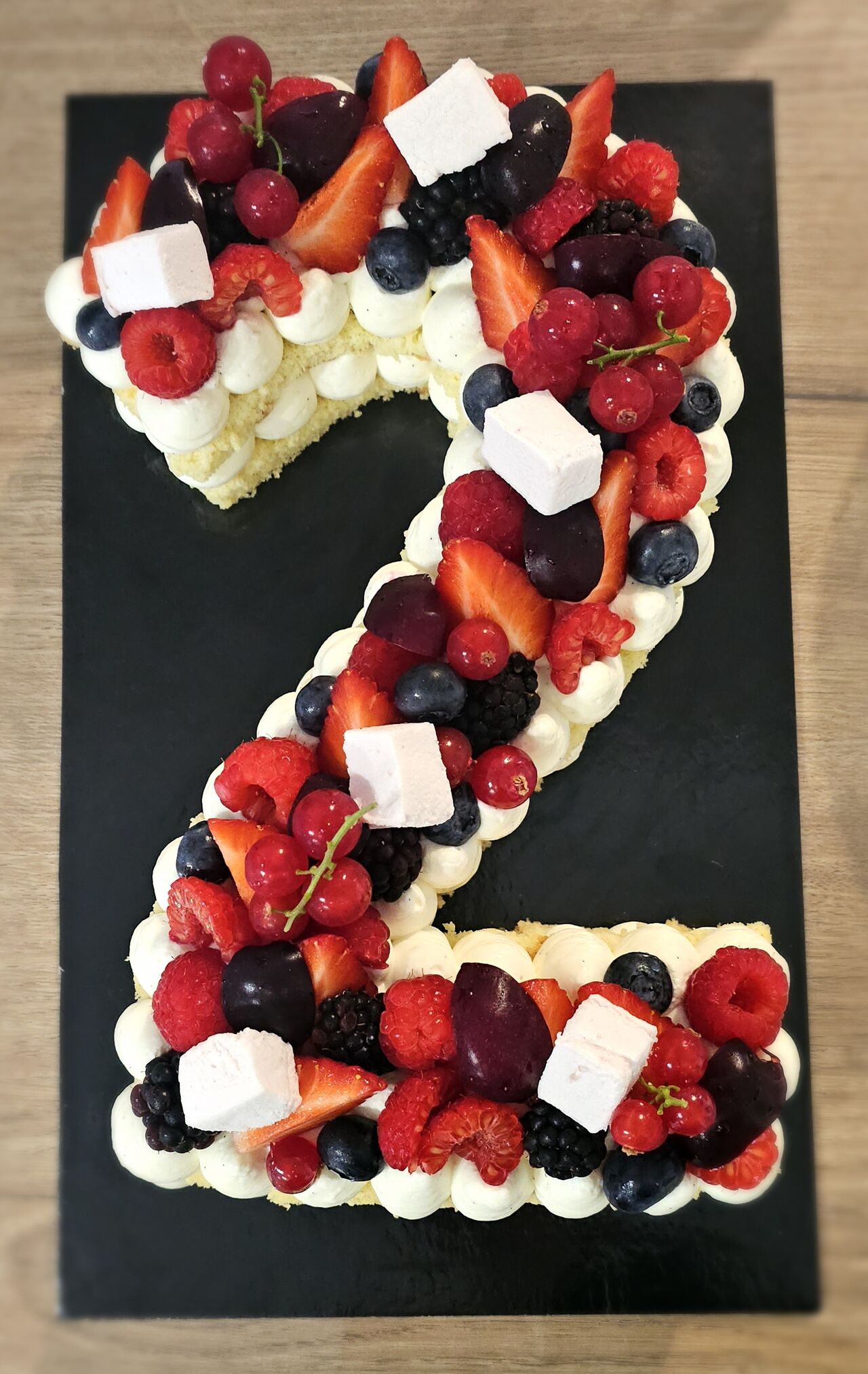 Number cake FRUITS ROUGES