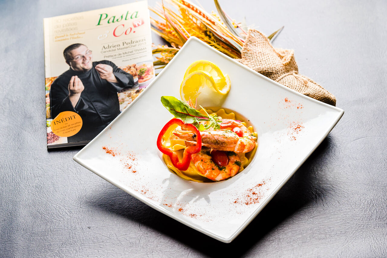 Pâtes Capri version gastro 