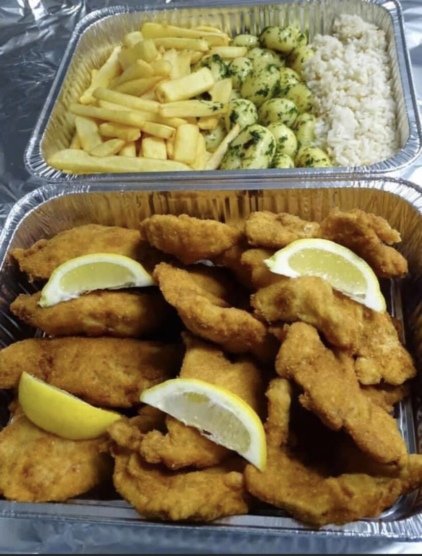 Schnitzelplatte für 4 Pers.