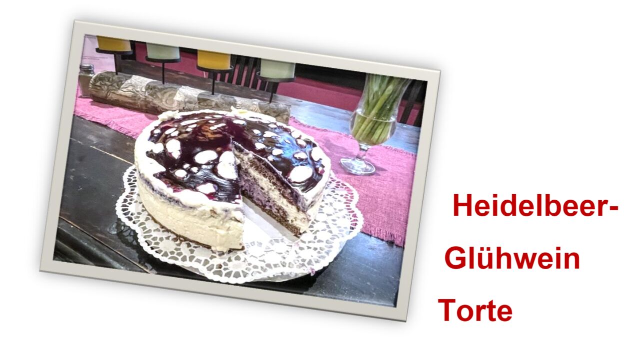 Heidelbeer-Glühwein Torte