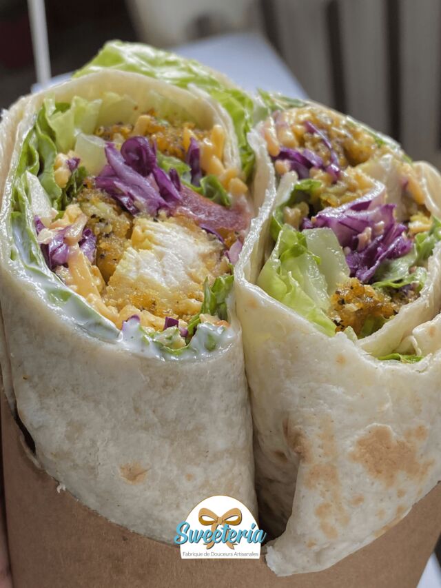 Wrap poulet pané
