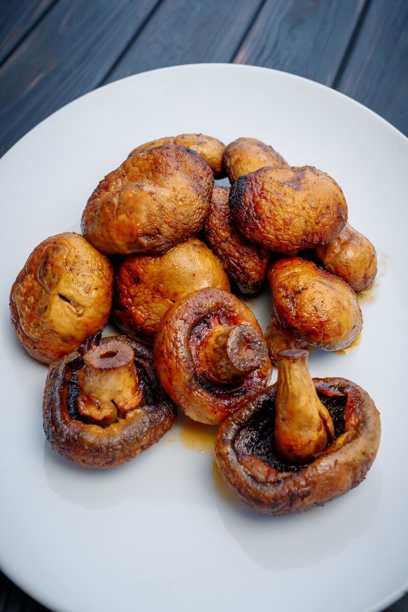 Гриби на мангалі