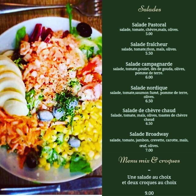 Nos salades maison ... fraîcheur et goût 