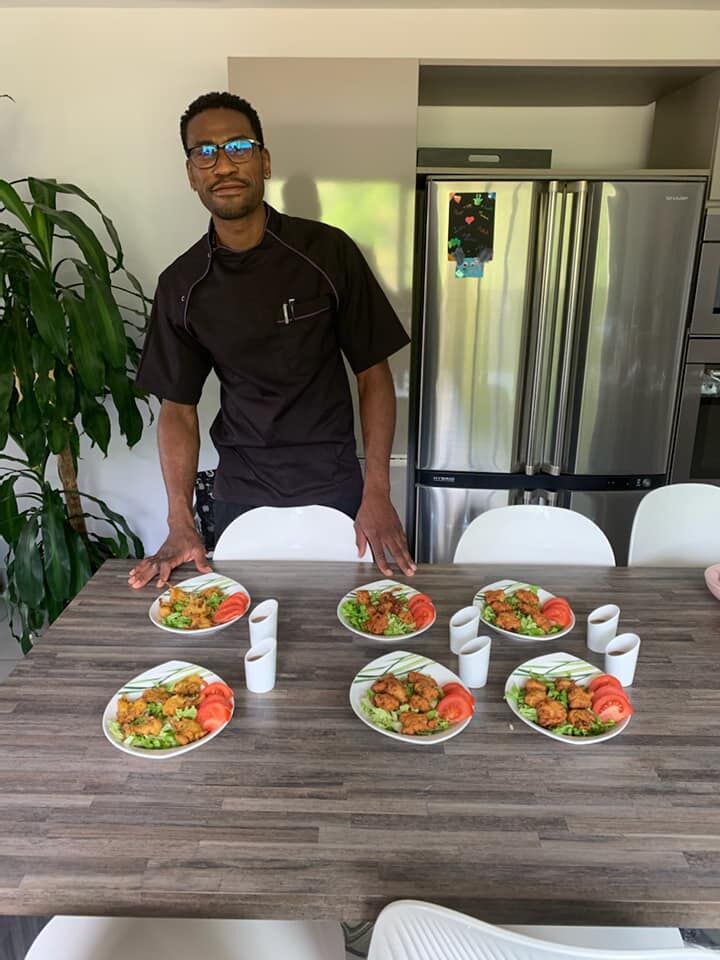 accras de legumes et accras de crevette
