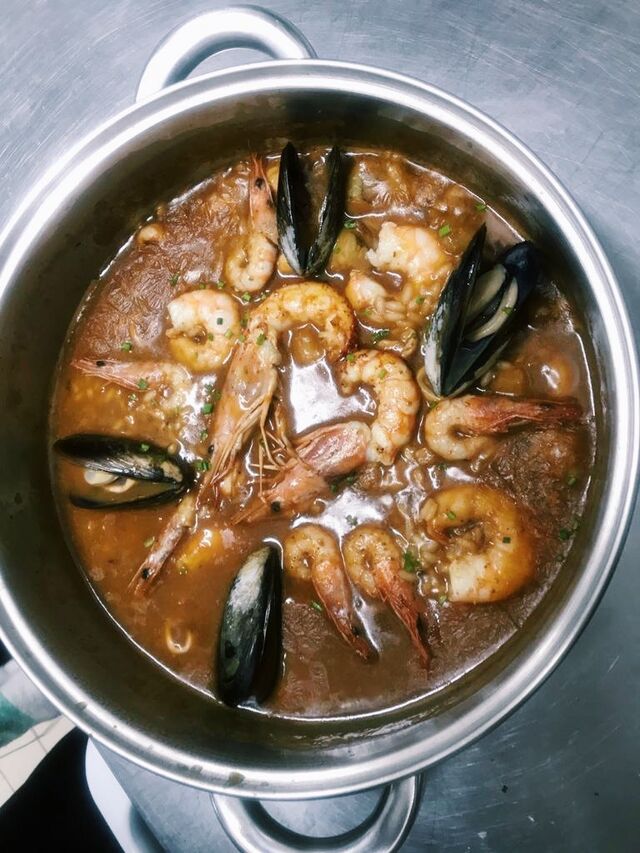 Arroz caldoso de marisco