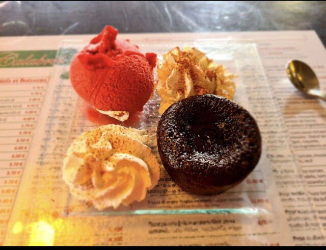 Le moelleux aux chocolats pour terminer le repas 