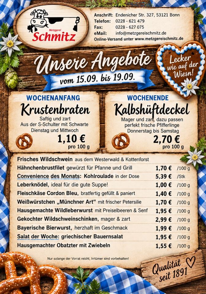 Unser Angebot für diese Woche: