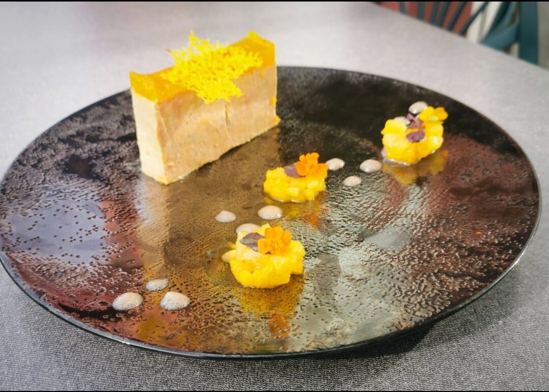 Foie gras, orange ananas et cedra