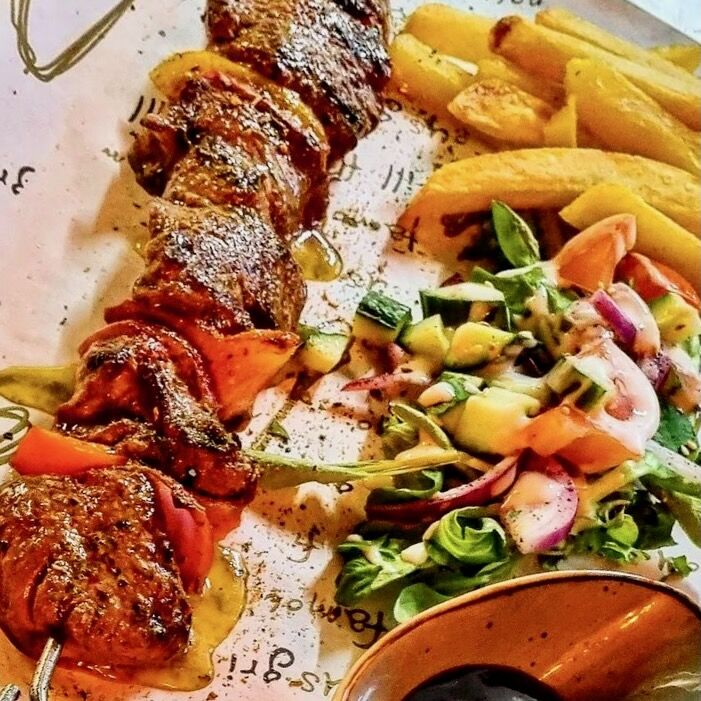 Souvlaki vom Rind