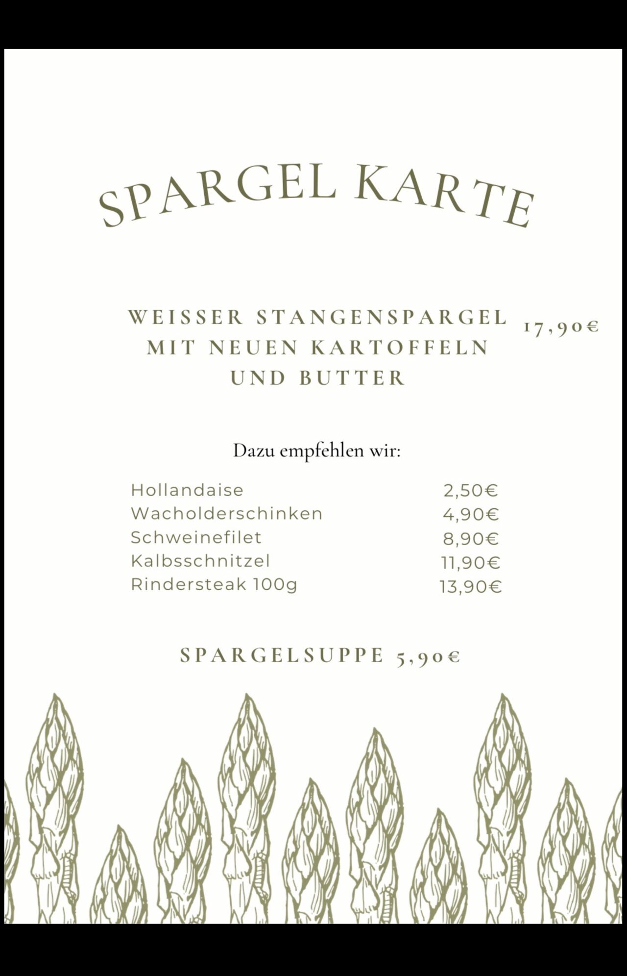 Spargel Karte