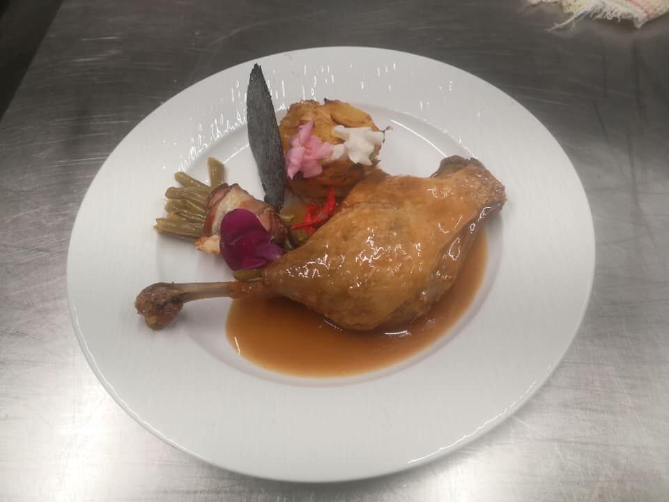 cuisse de canard sauce au miel 