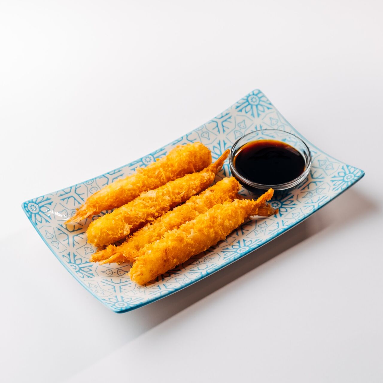 Langostinos tempura