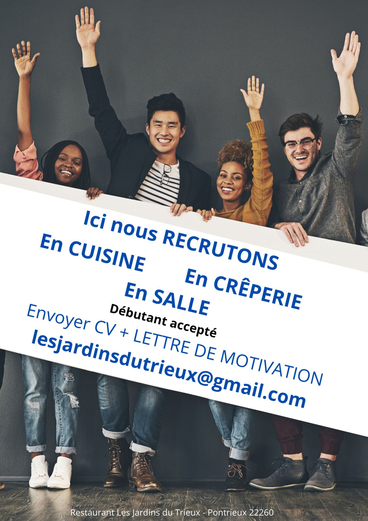 Restaurant Les Jardins du Trieux : recrutement saison 2022