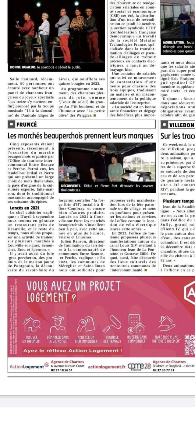 article dans l'Echo Républicain