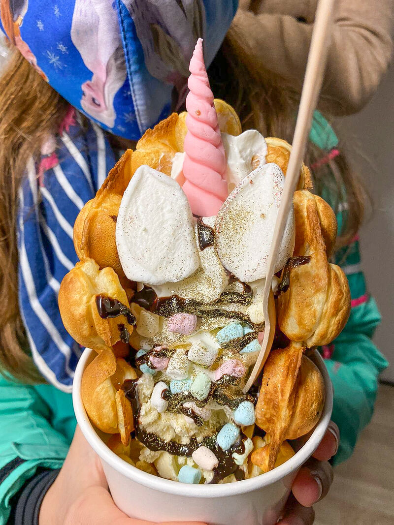 Bubble Waffle EINHORN SPEZIAL 