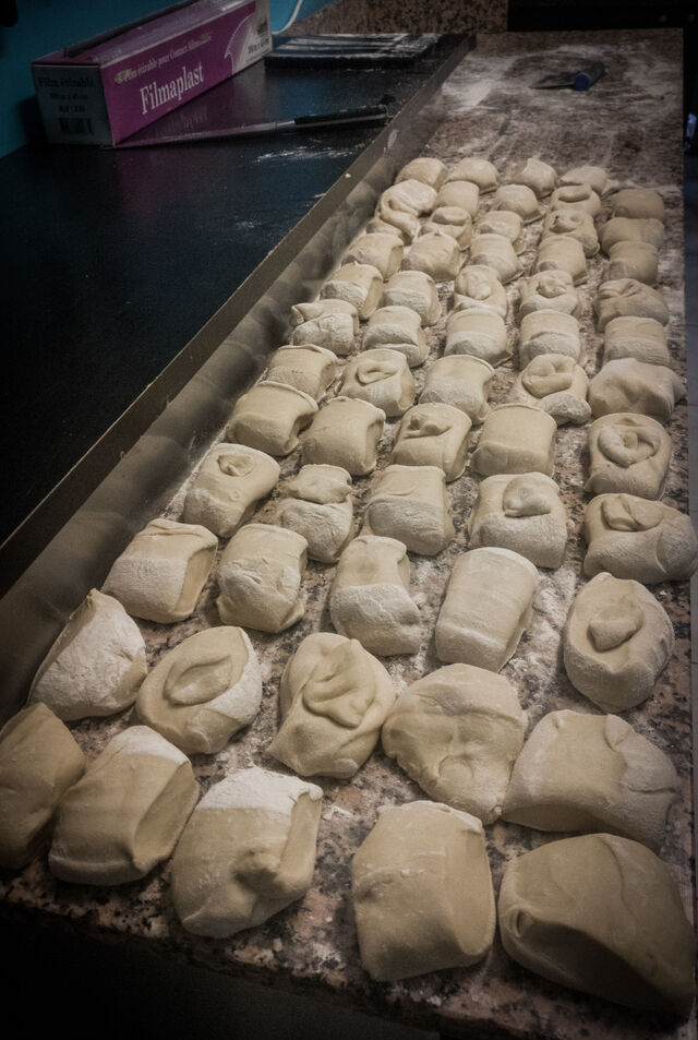 Pain Burger avant façonnage...