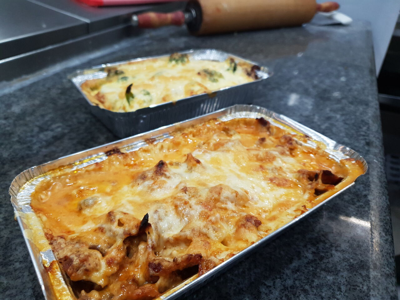 Gyros mit Metaxasause und Käse überbacken ?
