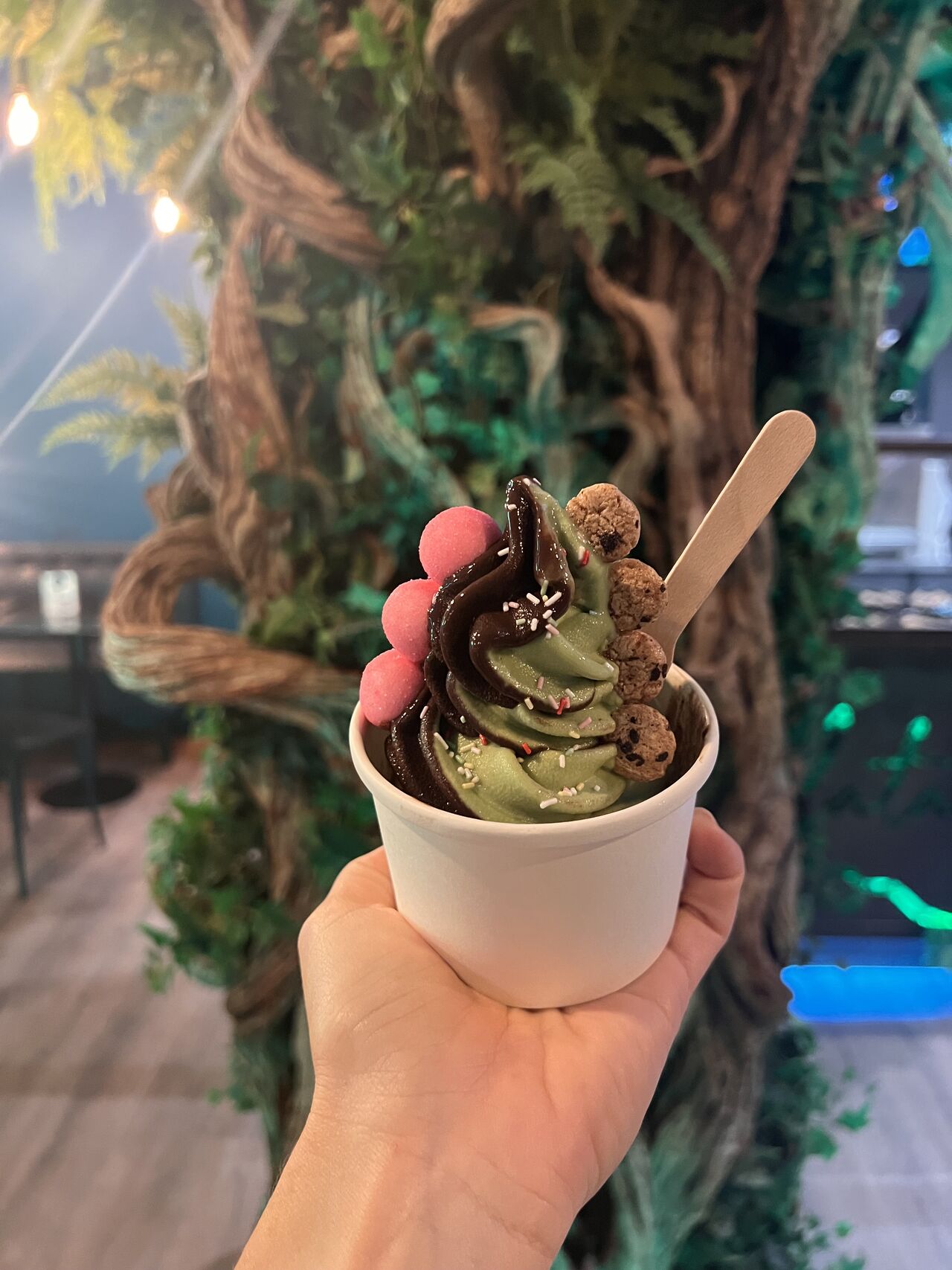 Glace à l'Italienne en pot avec Toppings