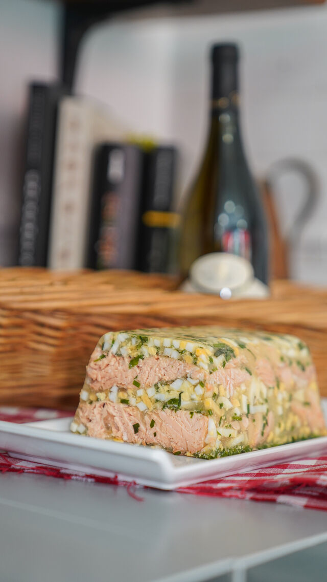La mosaïque de saumon