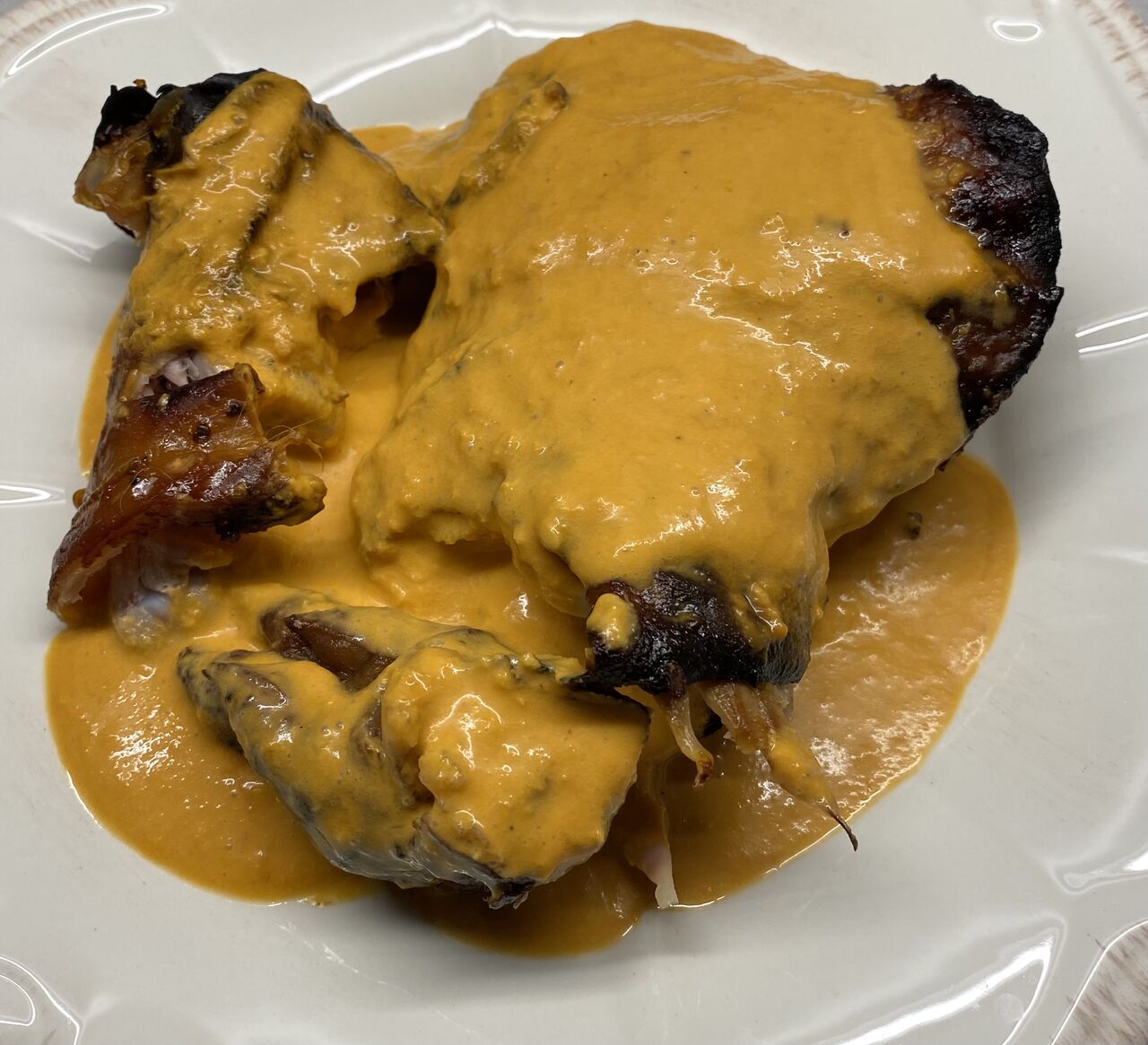 Cochon de lait avec sa sauce chablisienne