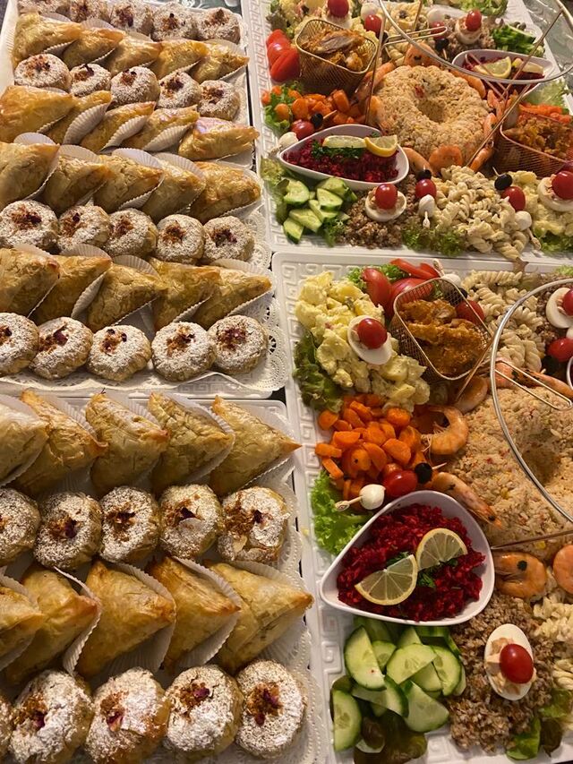 Salatplatten mit Pastillas