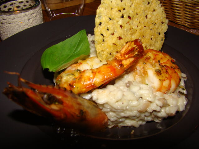 Risotto aux gambas