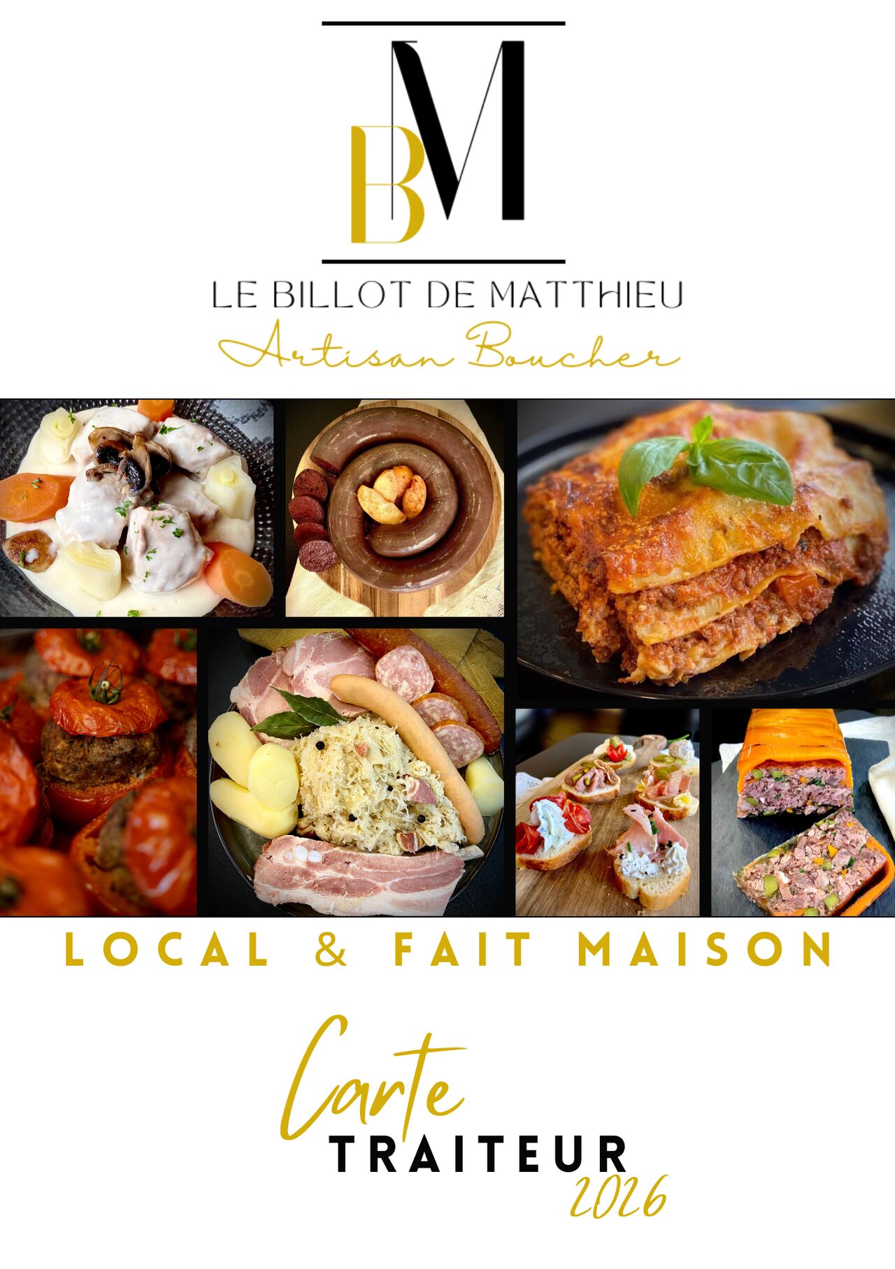 Carte Traiteur 2026