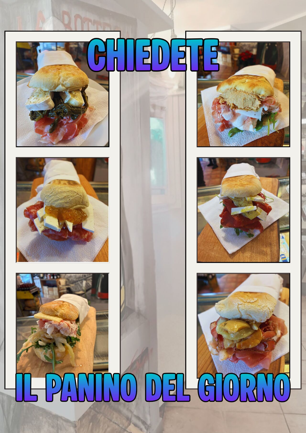 Chiedete IL PANINO DEL GIORNO