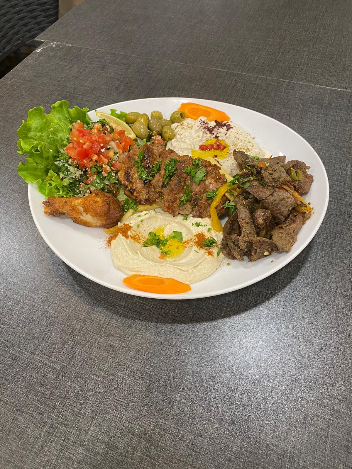 Assiette Kefta, Foie de volaille