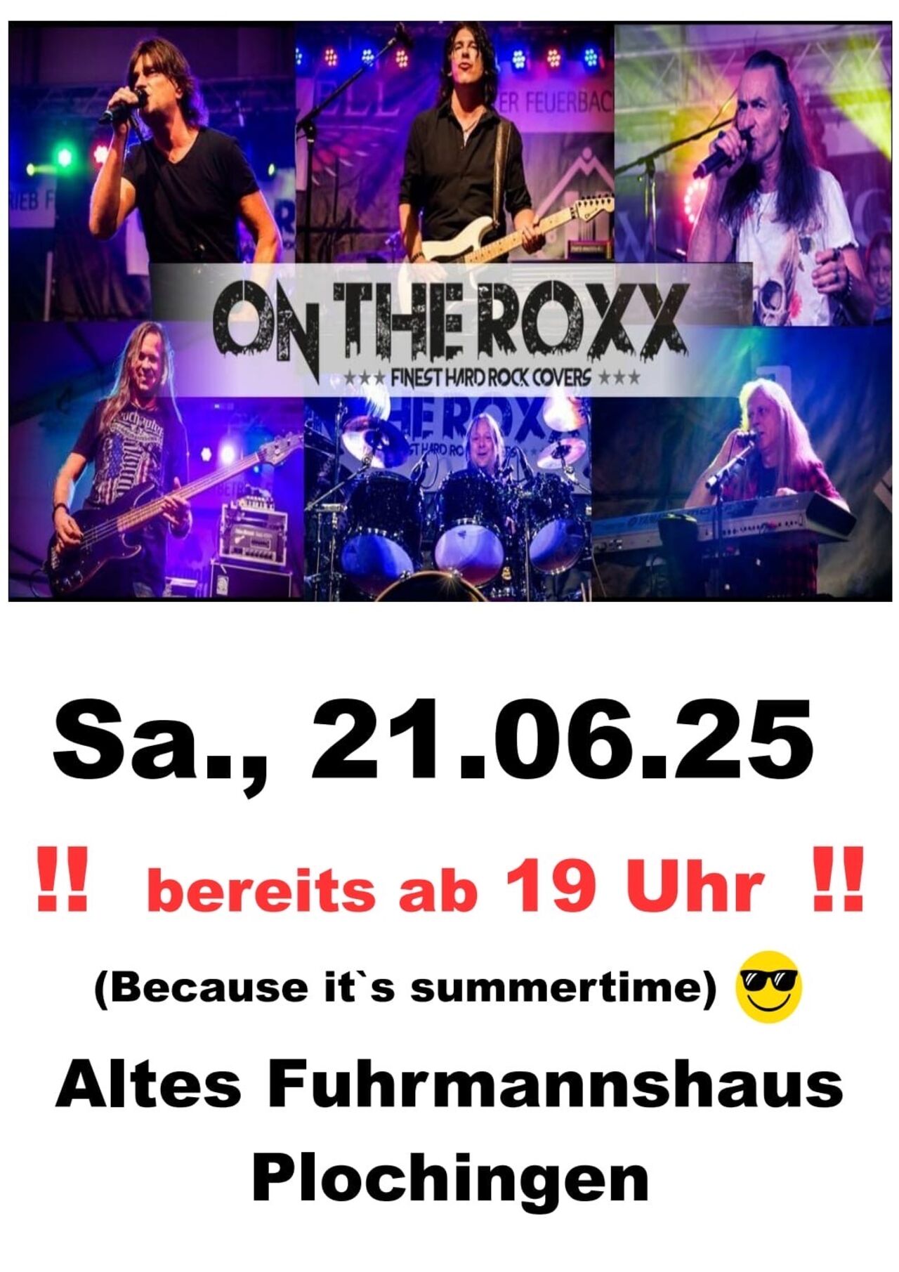 "On the Roxx" am 21.06.2025, Samstag ab 19 Uhr