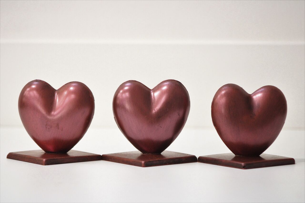 Coeurs en chocolat Saint Valentin